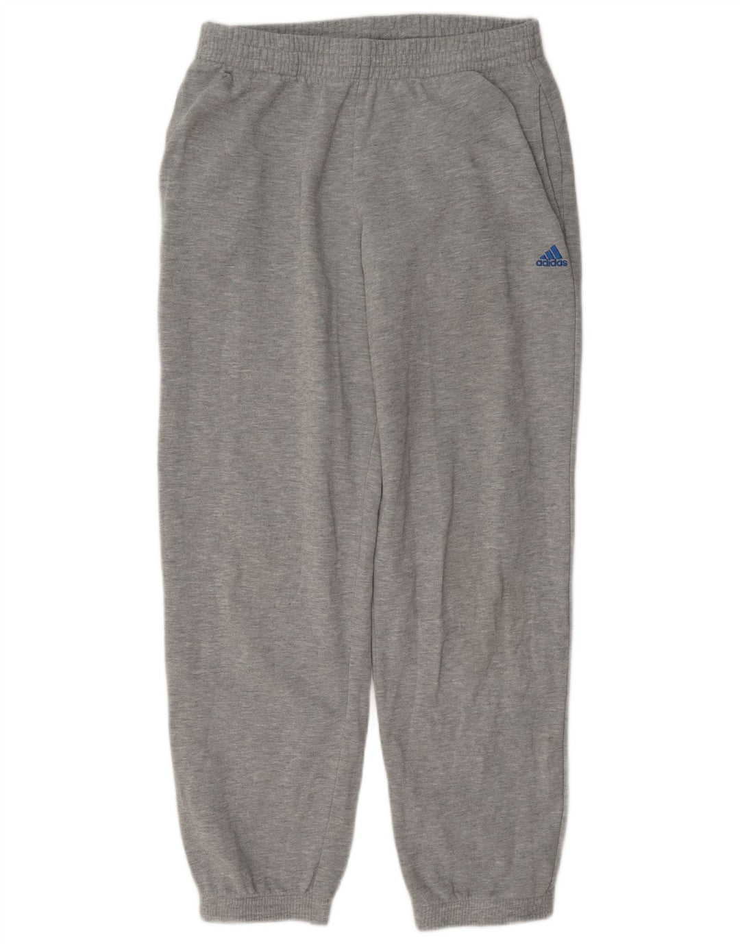Pantaloni de trening Adidas pentru bărbați Joggeri din bumbac gri mediu
