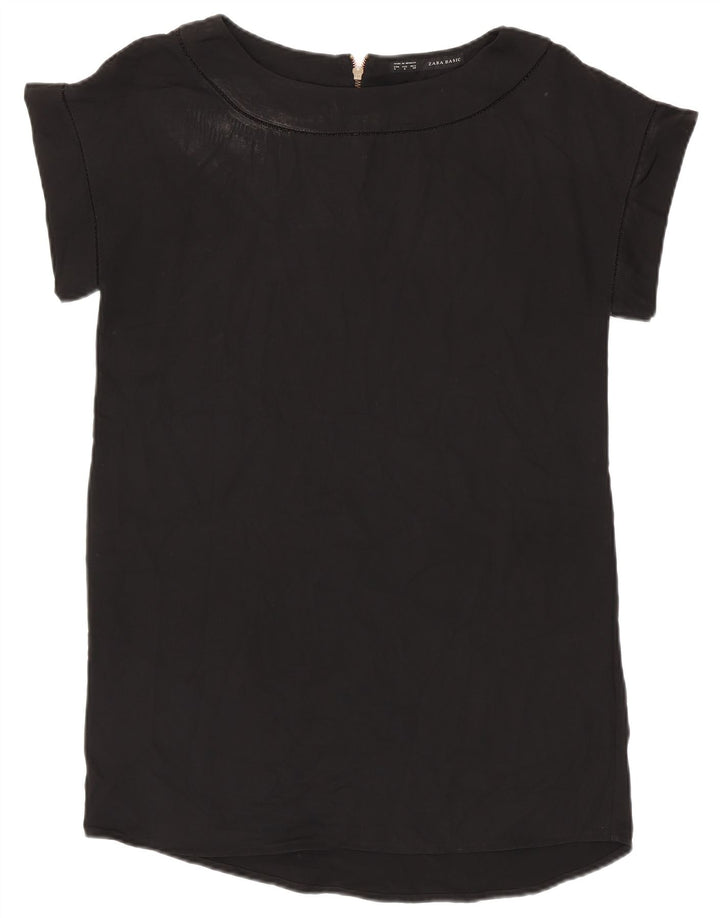 Bluză pentru femei ZARA UK 16 Large Negru
