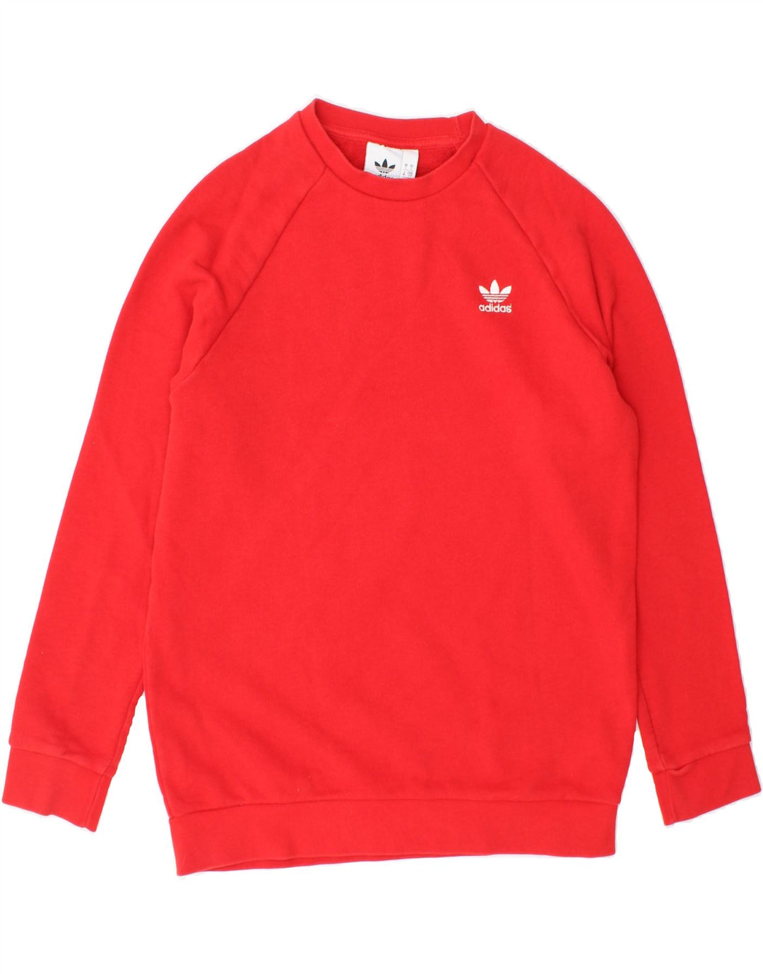 ADIDAS Mens Sweatshirt Jumper Small Red Cotton Vintage Adidas and Second-Hand Adidas from Messina Hembry 
