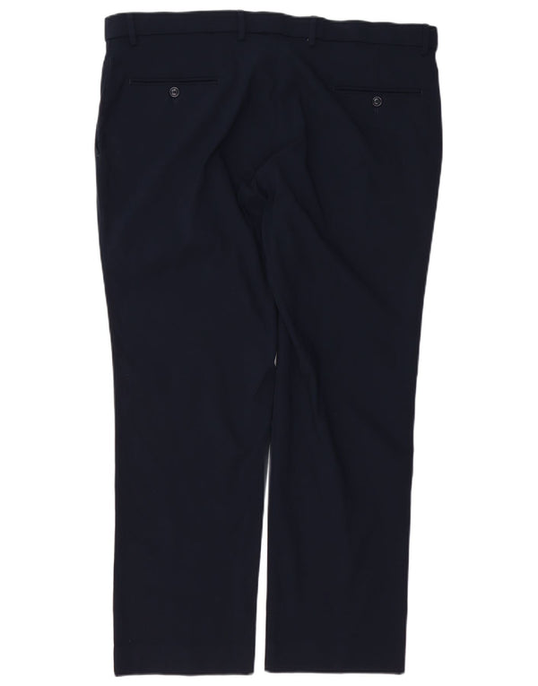 Pantaloni chino drepți TOMMY HILFIGER pentru bărbați L38 L29 bleumarin Rayon
