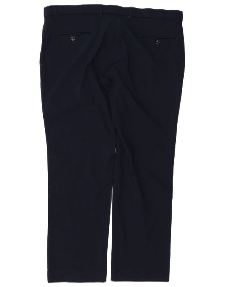 Pantaloni chino drepți TOMMY HILFIGER pentru bărbați L38 L29 bleumarin Rayon