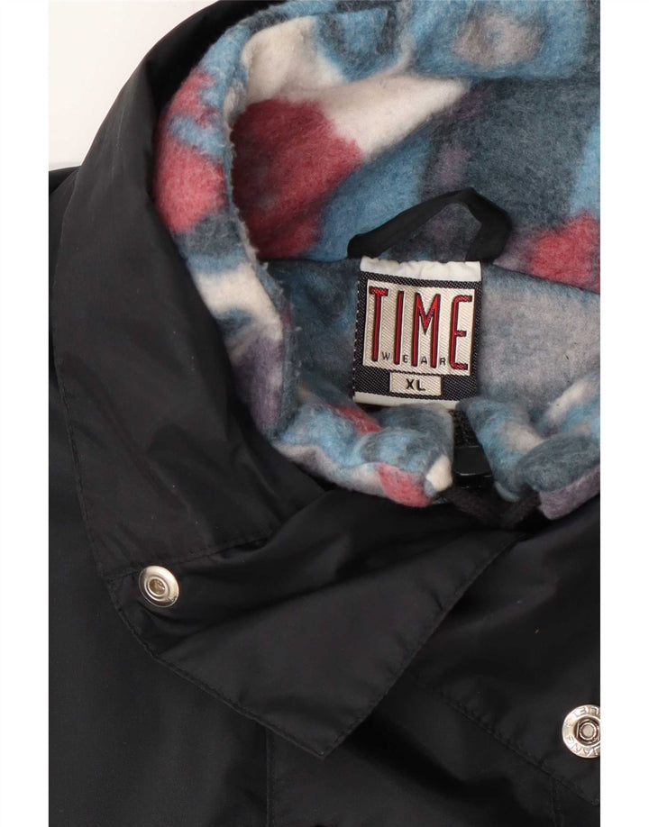 Jachetă Anorak Căptușită Vintage pentru bărbați UK 42 XL Negru