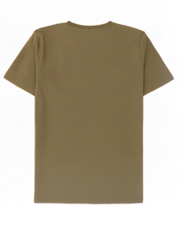 Adidas Mens Graphic T-Shirt Top Medium Khaki Cotton