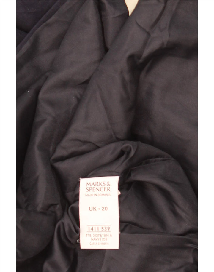Jachetă pentru femei Marks & Spencer UK 20 2XL Bleumarin Poliester