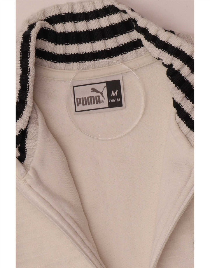 Jachetă de trening Puma pentru femei UK 14 Medium White Striped
