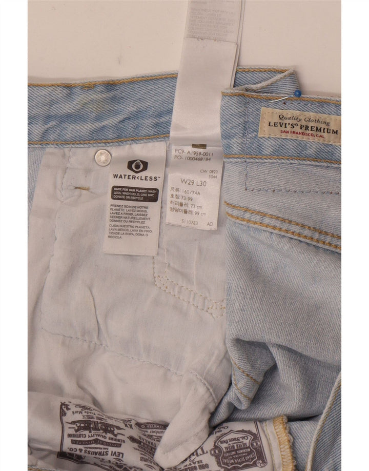Blugi drepti pentru bărbați Levi's 501 W29 L30 Bumbac albastru