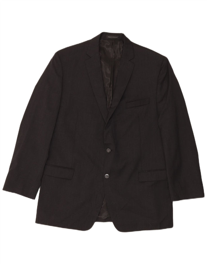 Jachetă Blazer pentru bărbați Calvin Klein, cu 2 nasturi, UK 44 2XL Lână gri