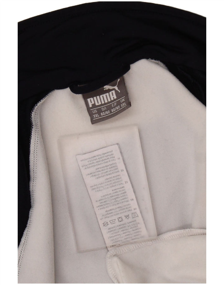 Jachetă de trening PUMA pentru bărbați, 2XL, poliester color block, albastru bleumarin
