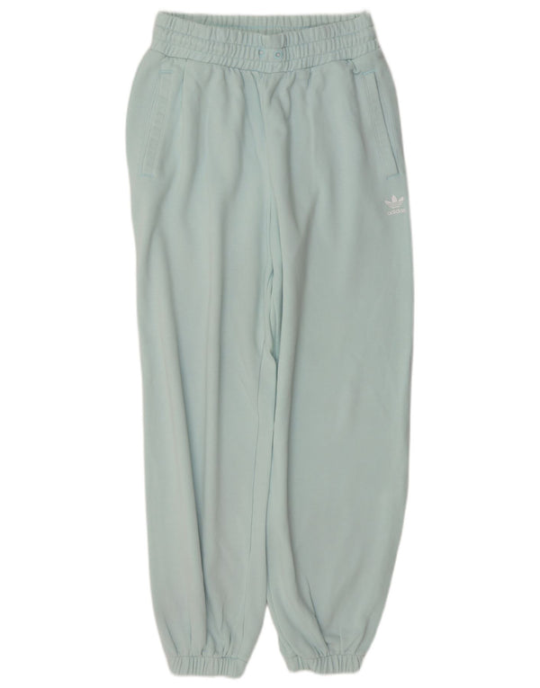 Pantaloni de trening Adidas pentru femei Joggeri UK 12 Bumbac turcoaz mediu