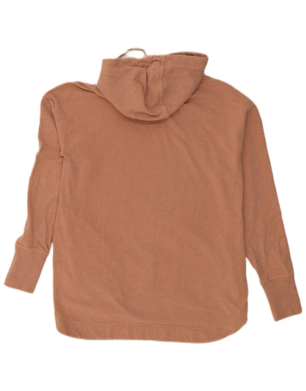 Sweaty Betty Pulover supradimensionat pentru femei, UK 10, bumbac maro mic