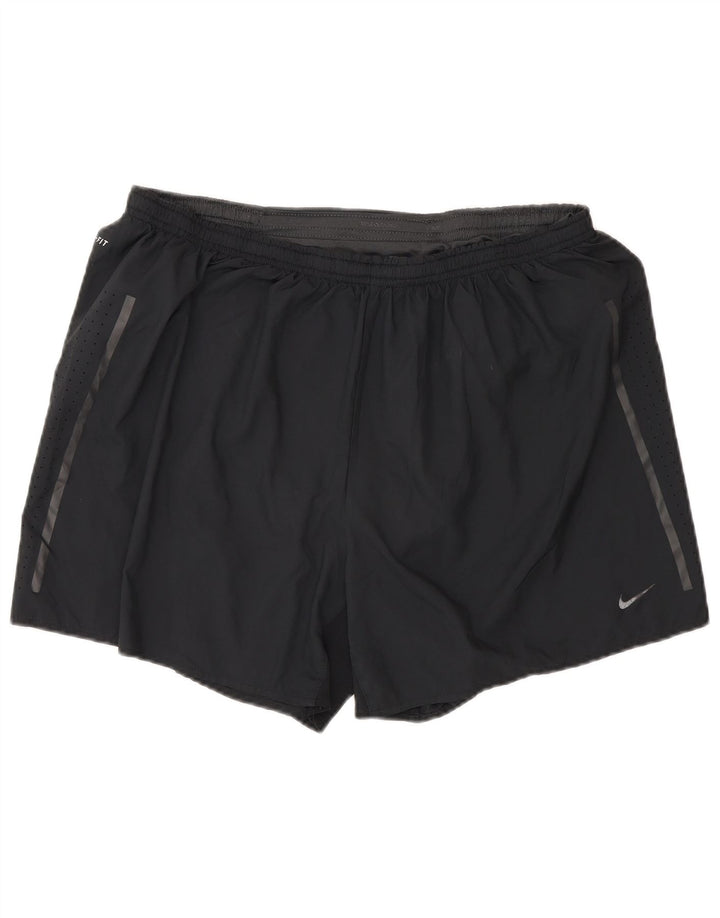 Pantaloni scurți sport pentru bărbați Nike XL poliester negru