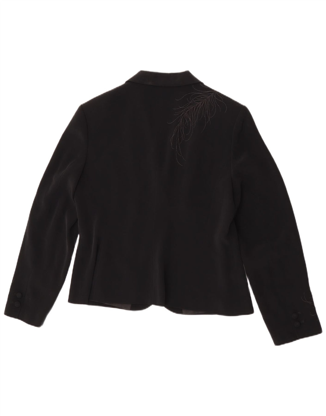 Jachetă blazer pentru femei Laura Ashley, cu 1 nasture, UK 16, mare, neagră, florală