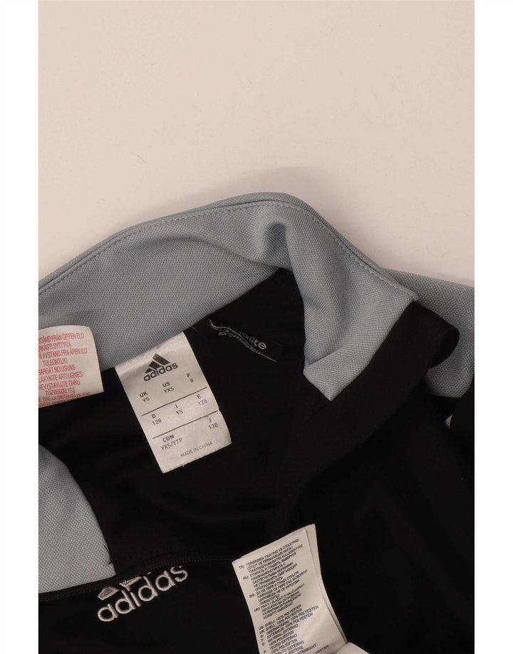 Adidas Climalite Pullover Trening Top 7-8 Ani Mic Negru