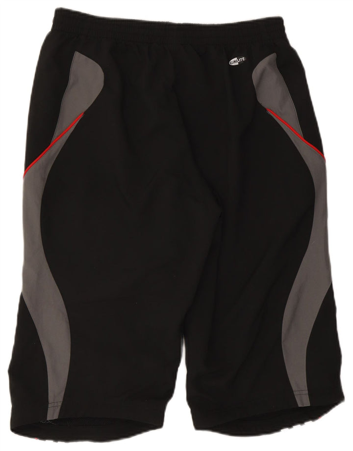 Pantaloni scurți sport ADIDAS Climalite Bermuda pentru bărbați, mediu negru, color block
