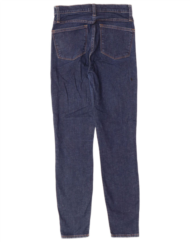 J. CREW Blugi skinny pentru femei cu scobitoare cu talie înaltă W26 L29 bumbac bleumarin