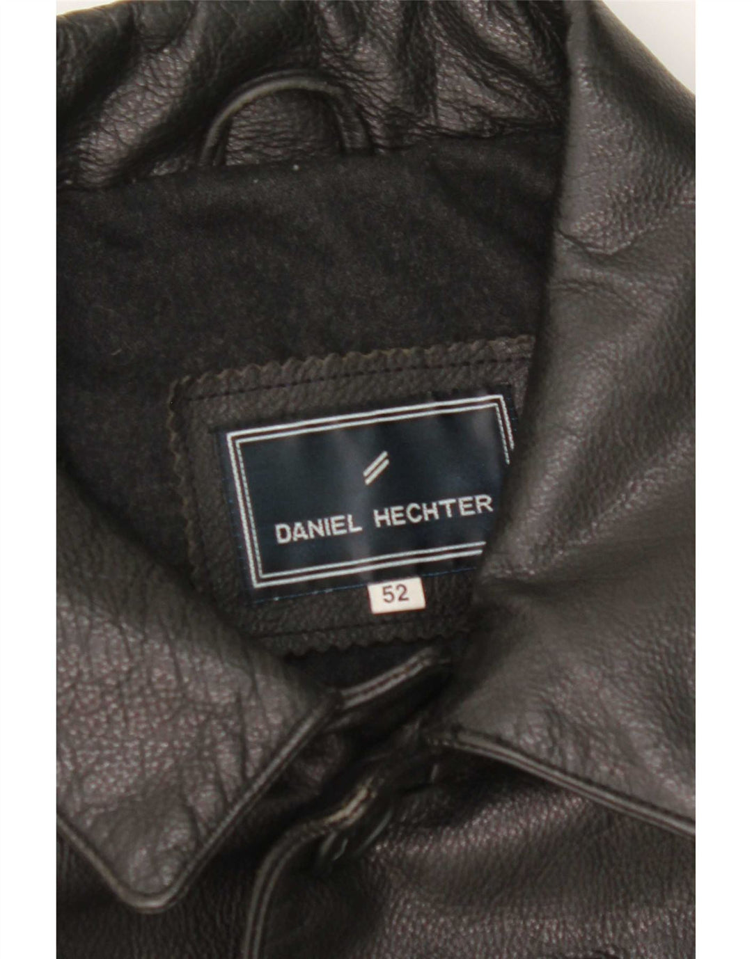 Jachetă de piele pentru bărbați Daniel Hechter IT 52 XL neagră