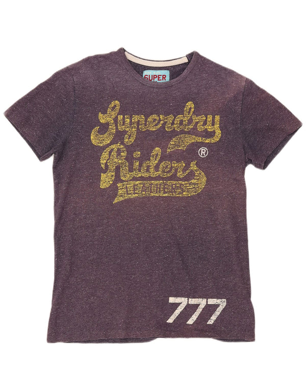SUPERDRY Tricou grafic Riders pentru femei, UK 18 XL, bumbac mov