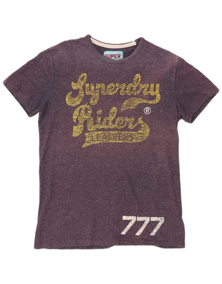 SUPERDRY Tricou grafic Riders pentru femei, UK 18 XL, bumbac mov