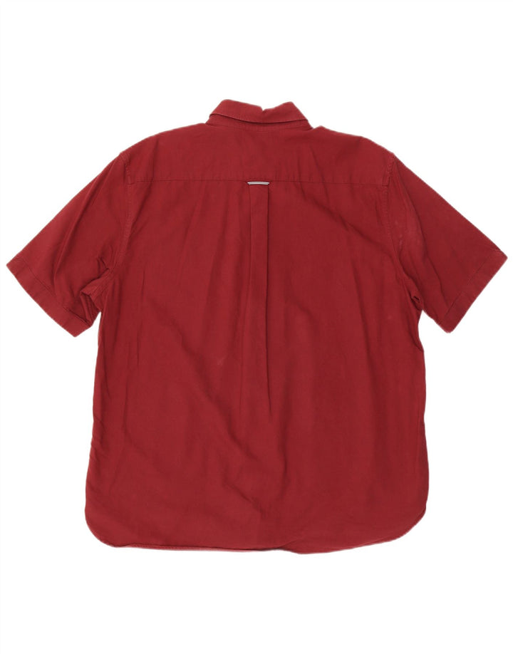 Cămașă cu mânecă scurtă Fred Perry pentru bărbați, bumbac maro