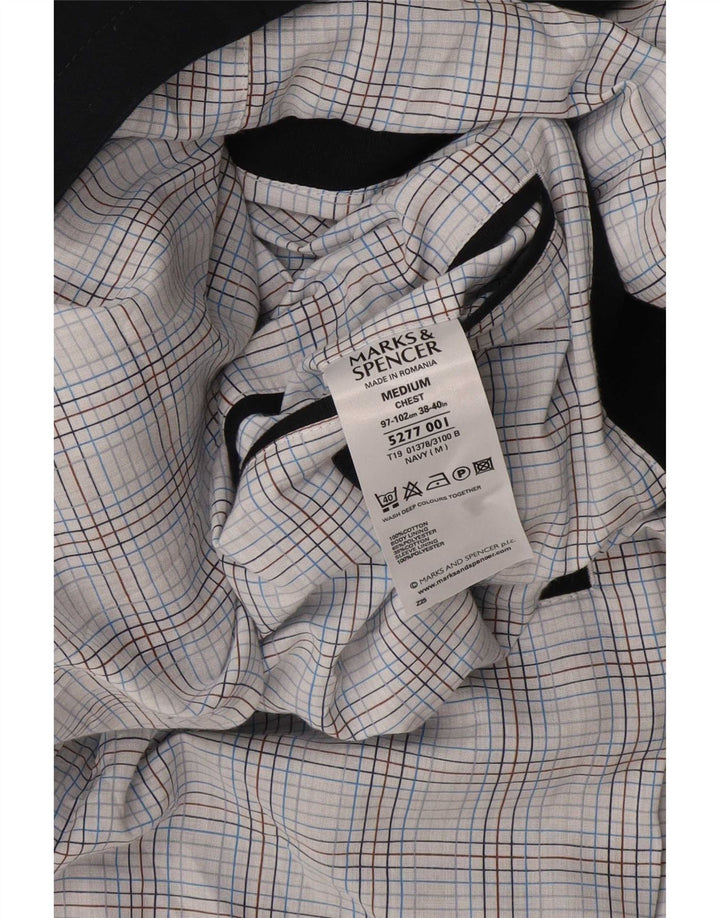 Sacou Marks & Spencer pentru bărbați cu 2 nasturi, Marea Britanie 38/40, albastru bleumarin mediu