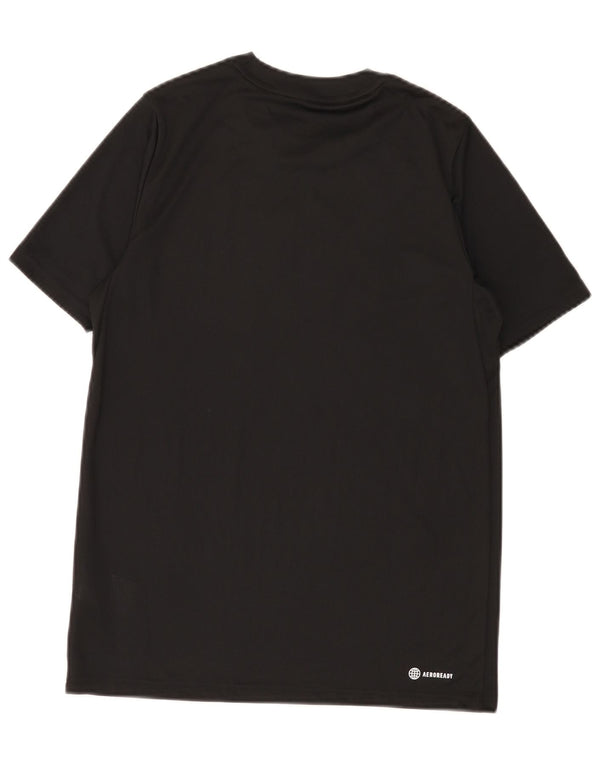 Tricou cu grafic Aeroready Adidas pentru băieți Top 13-14 ani poliester negru