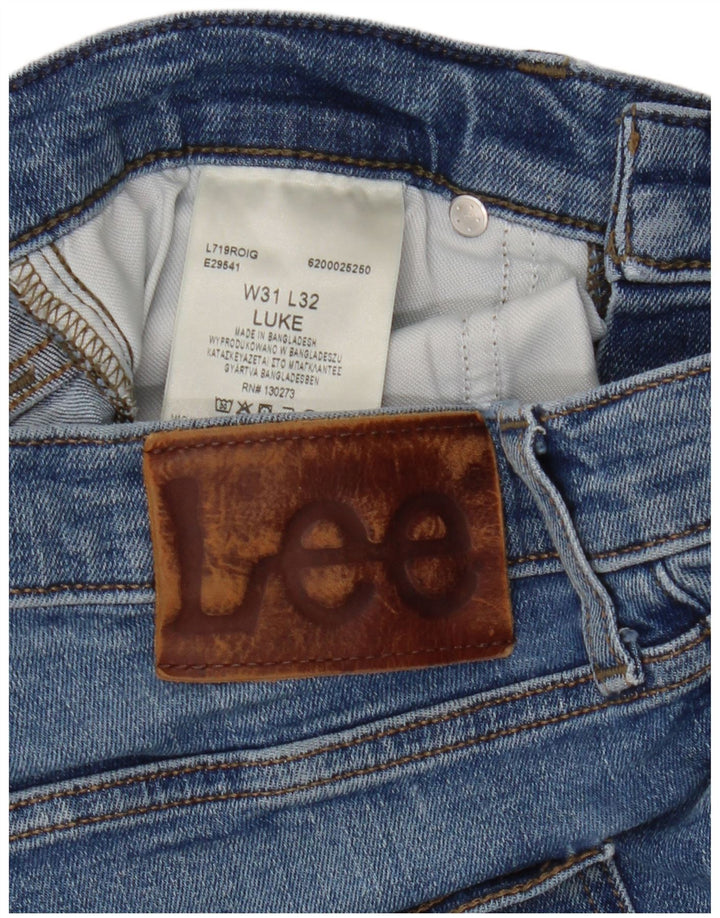 Blugi Lee Luke Slim pentru femei W31 L32 Bumbac albastru