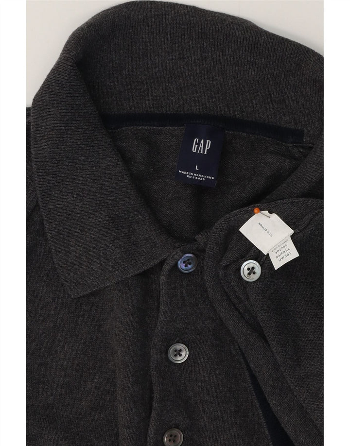 Tricou polo pentru bărbați GAP, mare, gri, bumbac