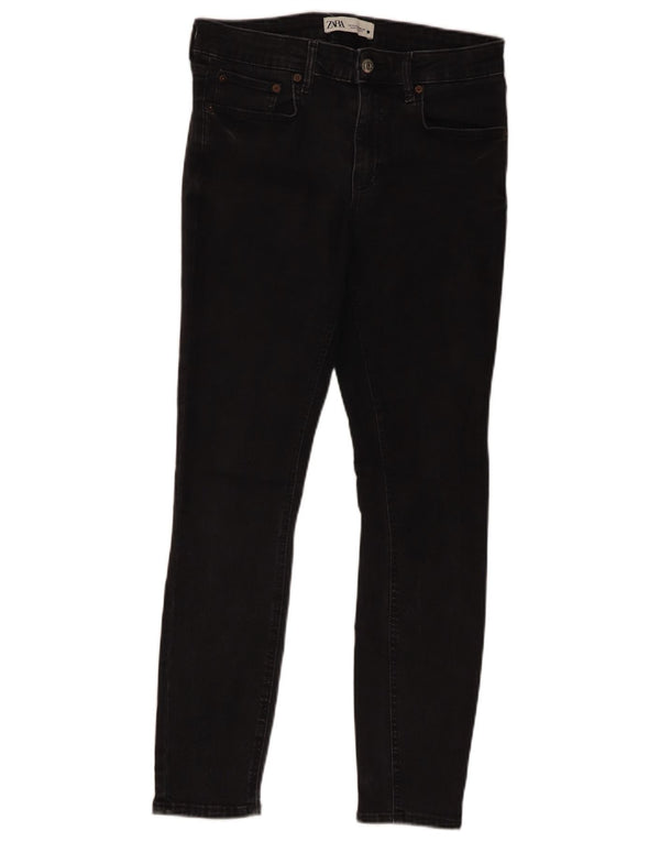 Blugi skinny pentru femei Zara EU 40 Medium W30 L27 Bumbac negru