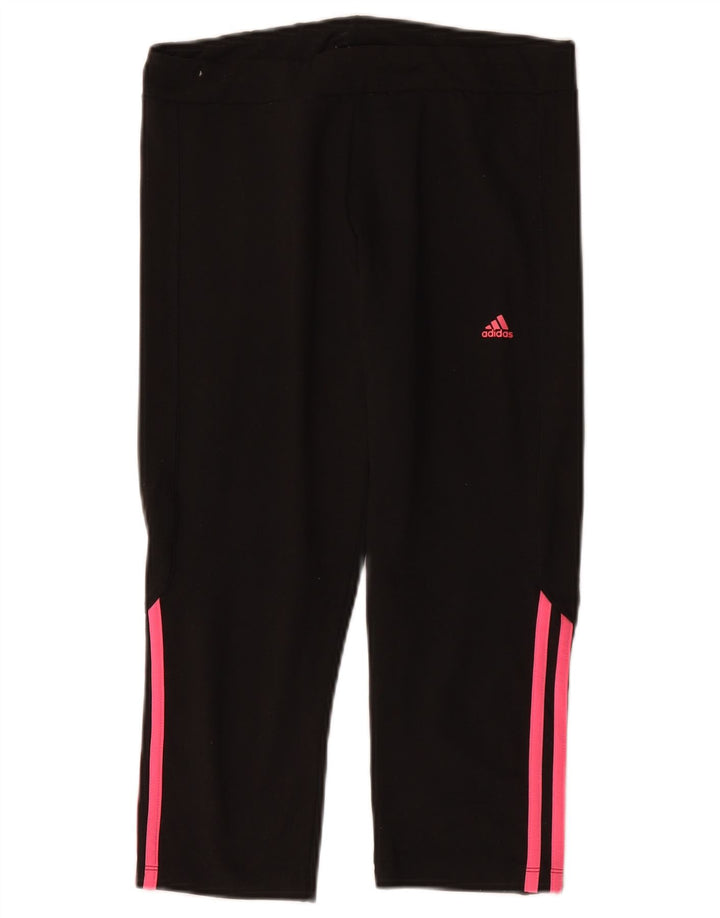 Leggings Adidas Climalite Capri pentru femei UK 12/14 Poliester mediu negru