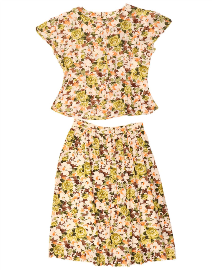 Set Fuste Vintage Femei 2 Piese IT 44 Medium W26 Multicolor Floral