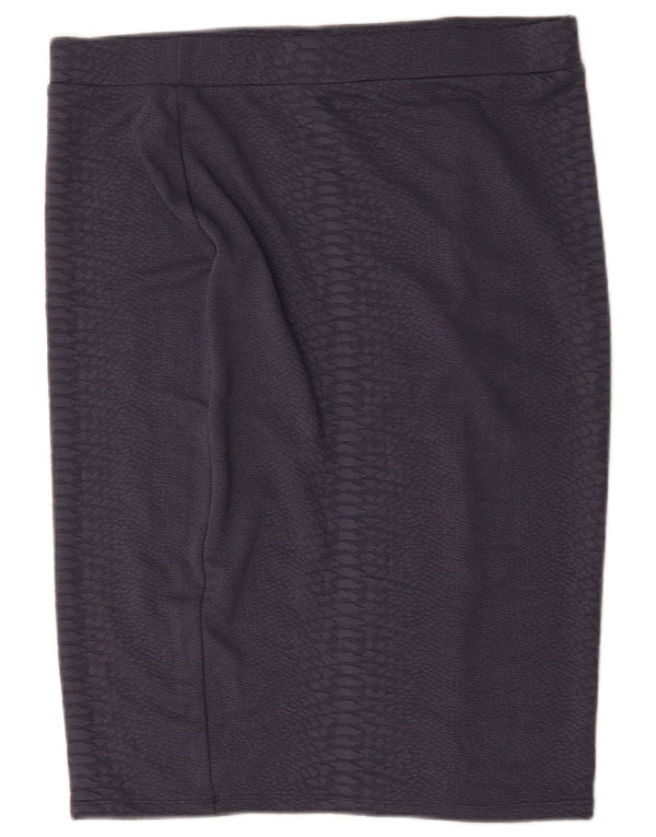 Fusta creion pentru femei Marks & Spencer UK 18 XL W36 poliester gri
