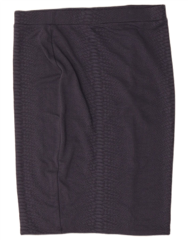 Fusta creion pentru femei Marks & Spencer UK 18 XL W36 poliester gri