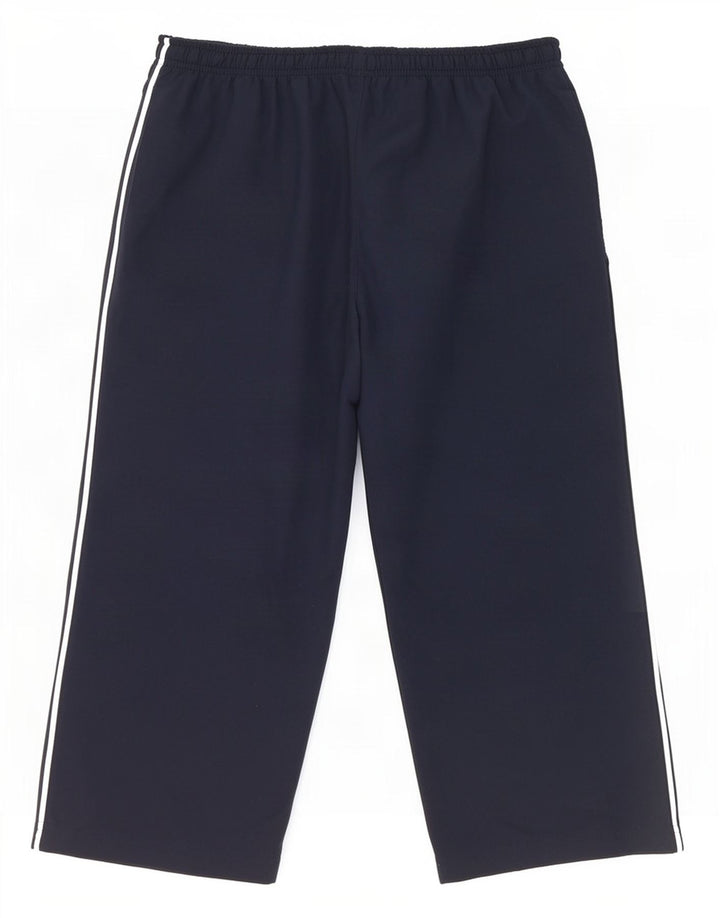 Pantaloni de trening Reebok Capri pentru femei UK 12 Medium Bleumarin Poliester