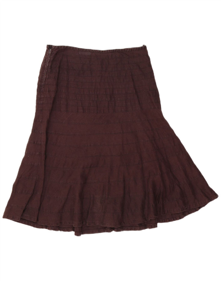 Fenn Wright Manson Fustă A-Line pentru femei UK 14 Large W30 Brown Dungat