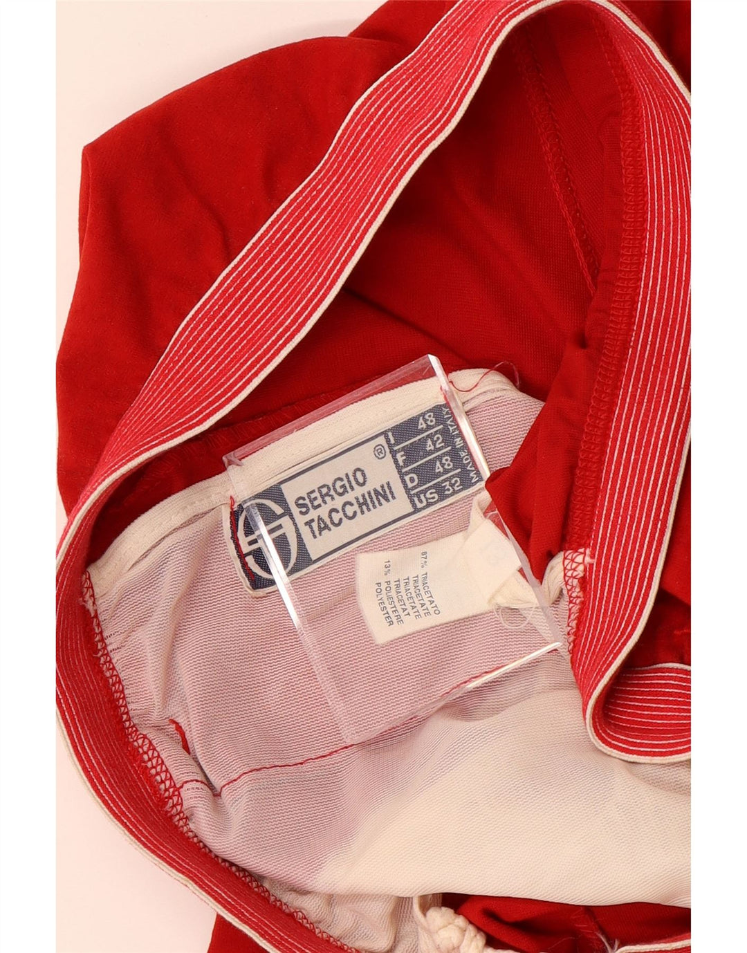 SERGIO TACCHINI Pantaloni de trening pentru femei IT 48 XL W34 L29 Triacetat roșu