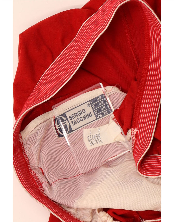 SERGIO TACCHINI Pantaloni de trening pentru femei IT 48 XL W34 L29 Triacetat roșu