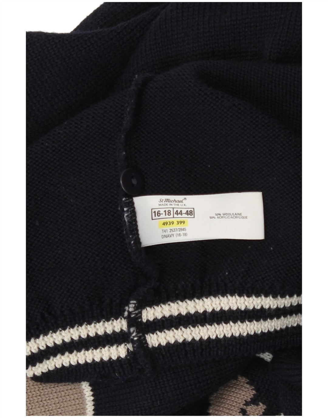 Pulover cardigan St Michael pentru femei Marea Britanie 16/18, mare, albastru bleumarin