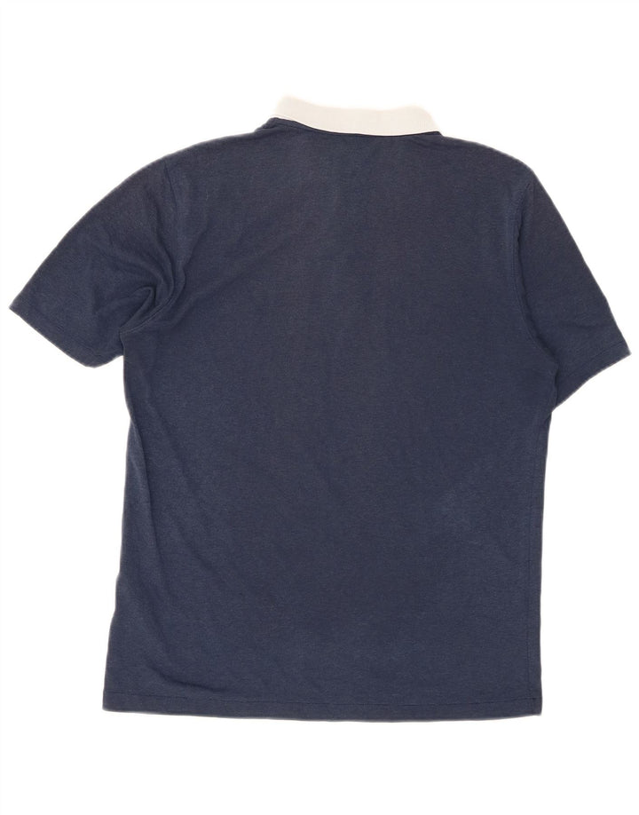 Tricou polo Nike Dri Fit Rugby pentru bărbați, poliester mediu bleumarin