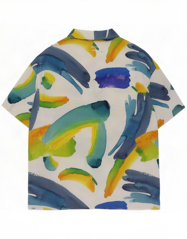 Jack & Jones Cămașă cu mânecă scurtă cu model abstract pentru bărbați Mediu Multicolor
