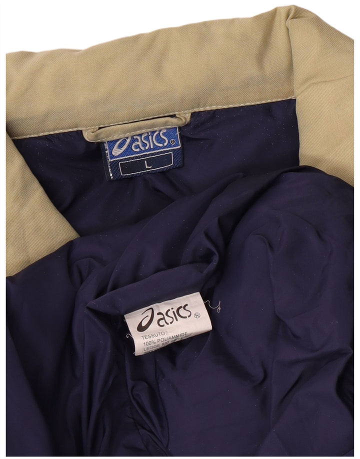 Gilet căptușit pentru bărbați Asics UK 40, mare, bej, poliamidă