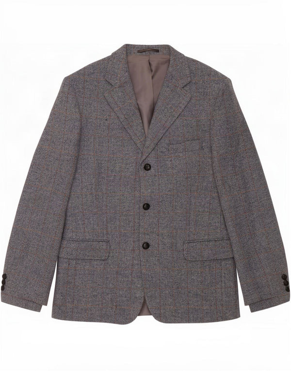 Jachetă pentru bărbați Avoca cu 3 nasturi, UK 42 XL, lână gri