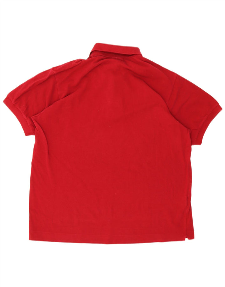 Tricou polo Lacoste pentru bărbați, mărimea 5, bumbac roșu mare