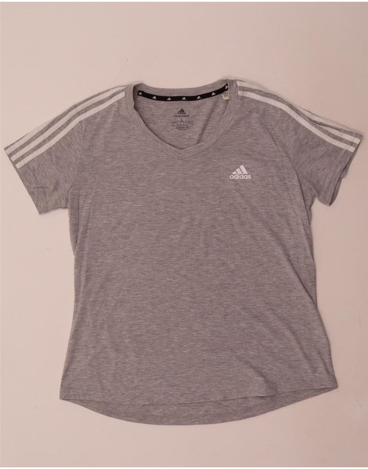 Tricou Adidas pentru femei Top UK 16/18 Large Gri Poliester