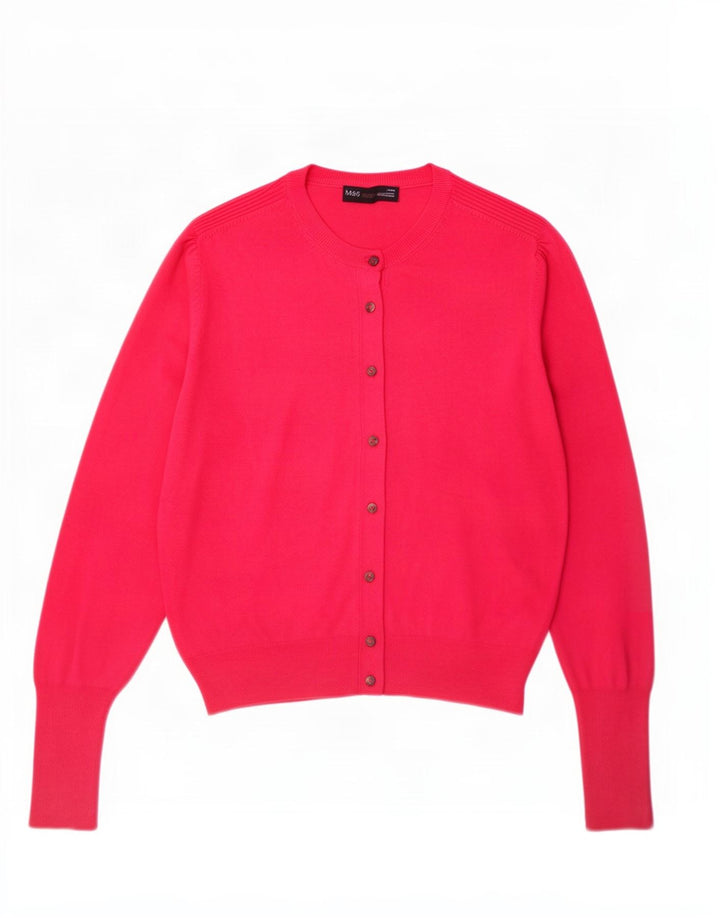 Pulover cardigan pentru femei Marks & Spencer UK 14 Medium Pink Viscose