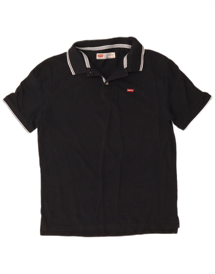 Tricou polo pentru bărbați Levi's XL, bumbac negru