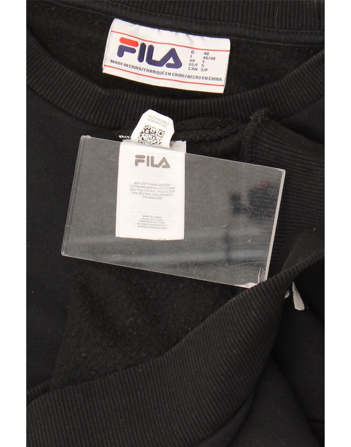 Pulover Fila Bărbați Pulover Mic Negru Colorblock Bumbac