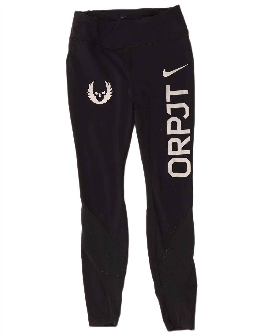 Leggings cu grafică Oregon pentru femei Nike UK 8 Small Nylon negru
