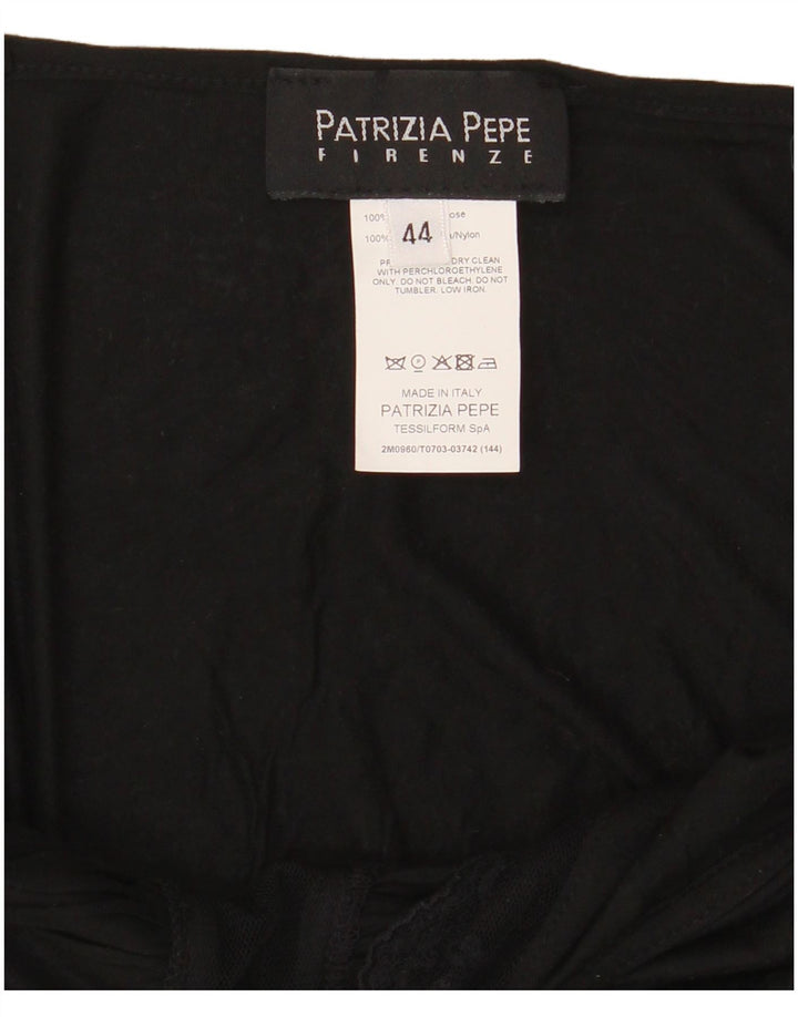 Patrizia Pepe Cami Top Femei IT 44 Medium Black Viscose