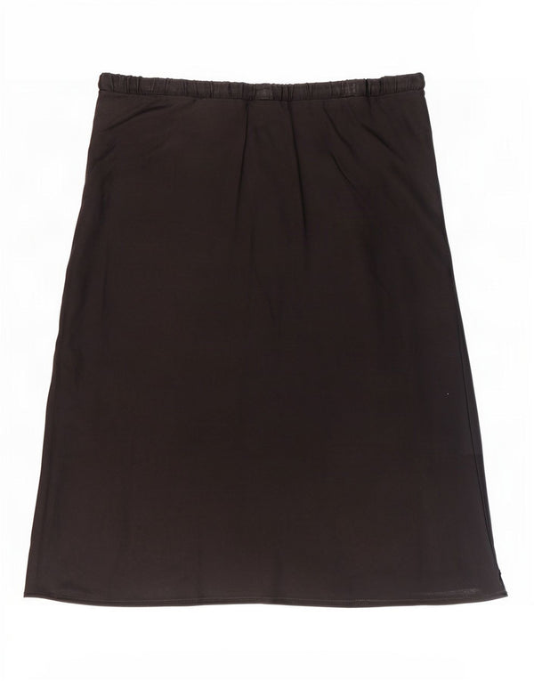 Topshop Womens A-Line Skirt UK 12 Medium W30 Black Viscose