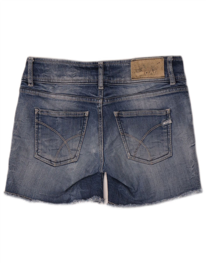 Pantaloni scurți din denim GUESS W26 Small Blue Bumbac